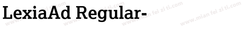 LexiaAd Regular字体转换